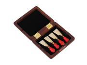 Maroon Wooden Bassoon Reed Box Hold 4 Reeds Close Tightly with Magnetic Closure