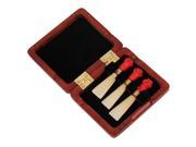 Amber Color Wooden Bassoon Reed Case for 3 Reeds Hold Protect Against Moisture