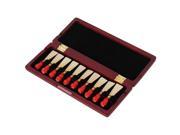 Wooden Bassoon Reed Box for 10 Reeds Hold Close with Magnet Mahogany Color
