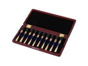 Wooden Oboe Reed Case Pack 20 Reeds with Magnetic Closure Red Wood Color