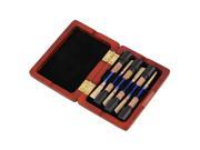 Durable Amber Color Solid Wood Oboe Reeds Case for 6 Reeds Hold Against Moisture