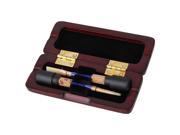 Wooden Reeds Case 2pcs Oboe Reeds in One Case Avoid Moisture Mahogany Color