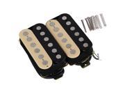 2 x Black Yelllow Ceramice Magnets Double Coil Electric Guitar Humbucker