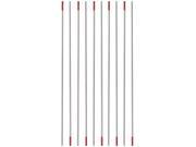 10 Pieces WT20 175mm x 2mm Red Tip Welding Tungsten Electrode With 2% Thoriated