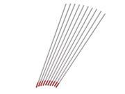 10 Pieces 175MM x 2.4MM WT20 Red Tip 2% Thoriated Welding Tungsten Electrode
