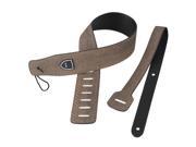Adjustable Snake Pattern Leather Electric Acoustic Bass Guitar Strap Belt Brown