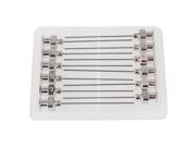 BQLZR 12 pieces 1.5 Inch 21Ga Stainless Steel Dispensing Syringe Needle Tips Silver