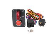 BQLZR 1 Ignition Switch Start Toggle Switch Push Button Relays for Racing Car 12V