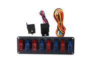 BQLZR Racing Car Toggle Switch Panel Engine Start DC12V 24V with Red Blue