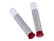 BQLZR 2pcs 25G Glue Brush Dispensing Blunt Needle Tip Red Mouth for Industrial