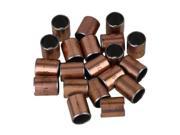 BQLZR Copper Color Self Lubricating Oilless Bearing Bushing 10x12x15mm Set of 20