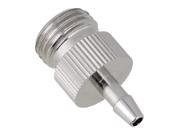BQLZR Silver Washable 4mm Dia Adapter Fittings Dispensing Metal Needle Adapter