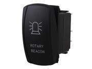 BQLZR DC12 24V Rotary Beacon 5Pin ON OFF Red Toggle Switch for Trailer Black