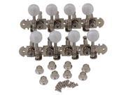 BQLZR 2PCS 4L 4R 8 String Mica Color Round Button Mandolin Guitar Chrome Plated Tuners