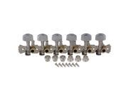 BQLZR Silver 6R Tuning Pegs Tuners Machine Head for Mini Guitar Square Head