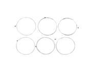 BQLZR 6x Steel core Silver plated Alloy Acoustic Guitar String 0.25 1.19mm Dia