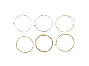 BQLZR Copper Alloy Acoustic Guitar String 0.28 1.32mm Dia M Size Set of 6