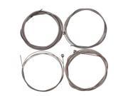 BQLZR 4pcs Silver Steel Core Silk High carbon Steel String for Electric Bass
