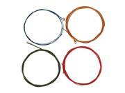 BQLZR Multicolor 1.02 2.41mm Dia String for Electric Bass Steel Core Set of 4