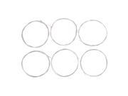 BQLZR 6pcs Silver plated Copper Alloy String Nylon Core for Classical Guitar