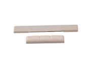 BQLZR PPS 62x7.2x3 Saddle 36x6.2x5mm Nut Replacement for Ukulele Guitar Beige