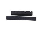 BQLZR Black 53x3x7mm Bridge Saddle 38x5x7mm Nut for 6 String Ukulele Guitar