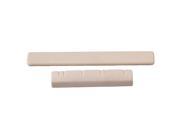 BQLZR 62x8x3mm Saddle 38x7x5mm Nut 6 Strings Replacement for Ukulele Beige