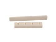BQLZR 53x7x3mm Saddle 38x7x5 Nut Replacement for 8 String Ukulele Guitar Beige