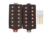 BQLZR 2x Rosewood Humbucker Double Coil Pickups with Screw for Electric Guitar