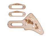 BQLZR Wood Color L22.5cm W11cm Maple Guitar Pickup Mounting Ring Scratchplate