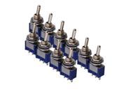 BQLZR 10 PCS Toggle Switch Single Pole Double Throw ON ON Guitar Amplifier 2 Way