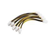 5x ATX 4 Pin Male to 8 Pin Female EPS Power Cable Adapter CPU Power Supply