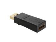 Black Display Port Male Output to Female Video Converter Adapter