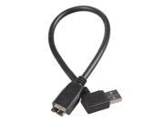 30cm USB 3.0 A Male to Micro USB B Male Right Angle Extension Adapter Cable