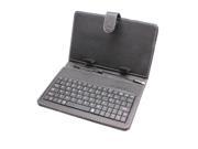 Foldable Leather Case Cover With Keyboard Mini USB Stylus Pen For 7'' Tablet PC Computer Black
