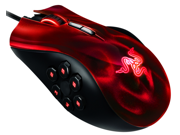 Razer Naga Hex Expert MOBA Action RPG PC Laser Gaming Mouse Wraith Red