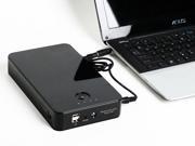 High Capacity Multi Voltage External Battery Pack for Laptops Tablets Mobile Phones 50000mAh (Black)