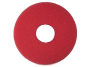 3M Niagara 5100N Floor Buffing Pads 12 Diameter 5 Box Red