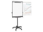MasterVision BVCEA48062119 Tripod Extension Bar Magnetic Dry Erase Easel 69 to 78 High Black Silver 1 Each