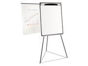 MasterVision BVCEA23062119 Magnetic Gold Ultra Dry Erase Tripod Easel W Ext Arms 32 to 72 Black Silver 1 Each