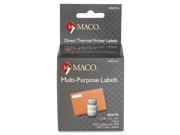 Maco Direct Thermal Printer Labels 0.44 Width x 1.50 Length 1 Box 300 Roll Direct Thermal Bright White