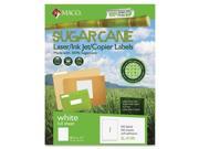 Maco Printable Sugarcane Mailing Label 8.50 Width x 11 Length 100 Box 2 Sheet Laser Inkjet Bright White