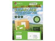 Maco Printable Sugarcane Mailing Labels 5.50 Width x 8.50 Length 200 Box Rectangle Inkjet Laser Bright White