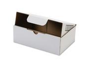 Duck Locking Literature Mailing Boxes External Dimensions 3.3 Height x 9.5 Width x 6.5 Corrugated White CD DVD Document Sample Literature