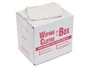 Office Snax 51 lb. Box Cotton Wiping Cloths Wipe White Red