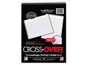 Roaring Spring Crossover Notebook 8 1 2 x 11 1 2 80 Pgs White Sheets Assorted Cover Colors