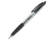 Integra Rubber Grip Retractable Ballpoint Bold Pens Bold Pen Point Type 1.2 mm Pen Point Size Black Ink 12 Dozen