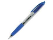 Integra Rubber Grip Retractable Ballpoint Bold Pen Bold Pen Point Type 1.2 mm Pen Point Size Blue Ink 12 Dozen