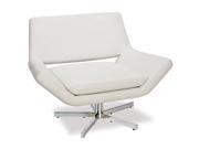 Office Star Yield 40 Wide Chair in White Faux Leather