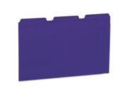 File Folders 1 3 Cut One Ply Top Tab Letter Violet Light Violet 100 Box